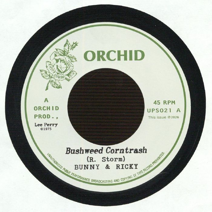 BUNNY & RICKY/UPSETTERS - Bushweed Corntrash vinyl sleeve