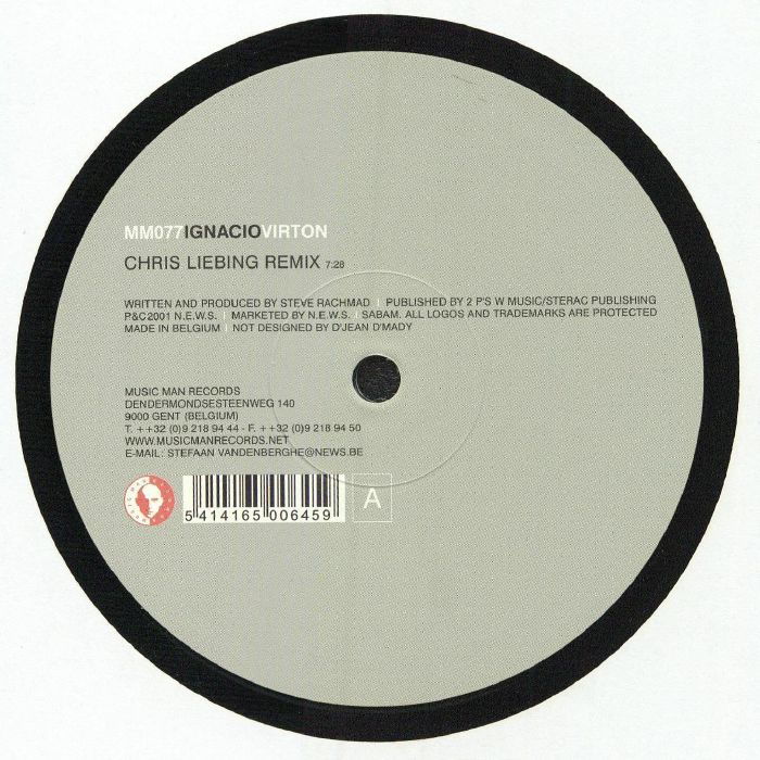 IGNACIO - Virton (remastered) vinyl sleeve