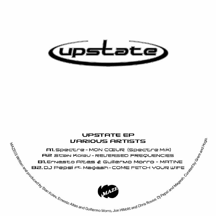 SPECTRE/STAN KOLEV/ERNESTO RITES/GUILLERMO MORRO/DJ PEPSI - Upstate EP vinyl sleeve