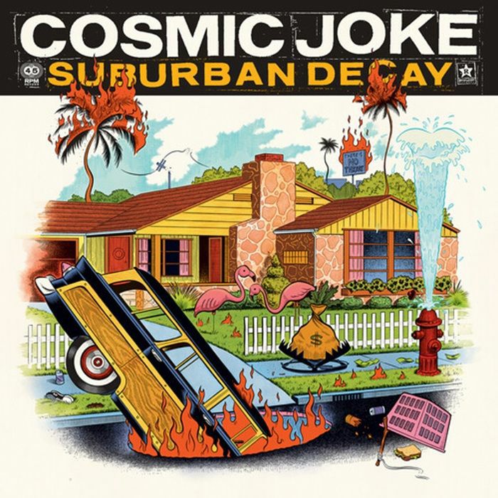 COSMIC JOKE - Suburban Decay vinyl sleeve
