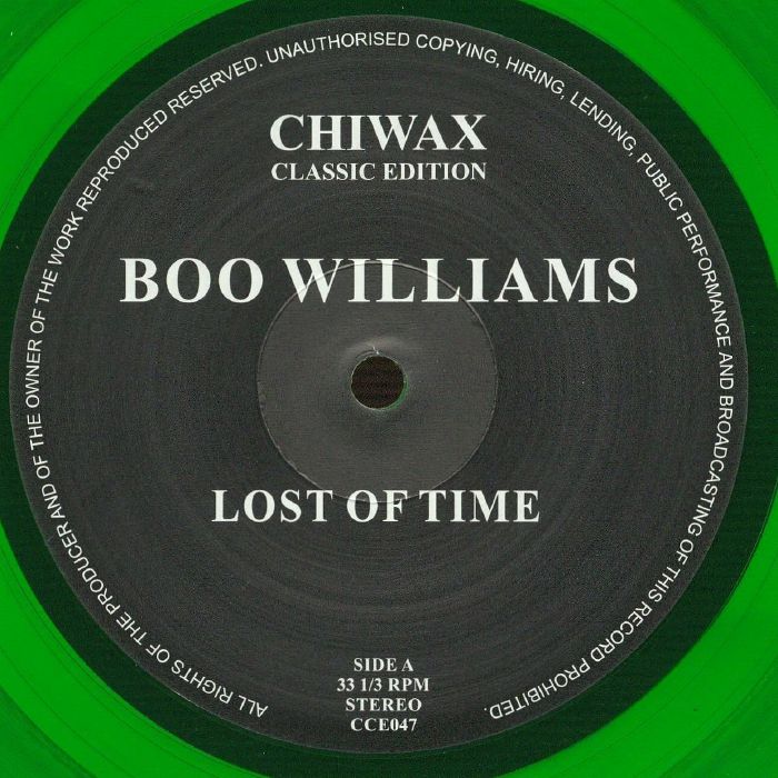 WILLIAMS, Boo - Lost Of Time (reissue) vinyl sleeve