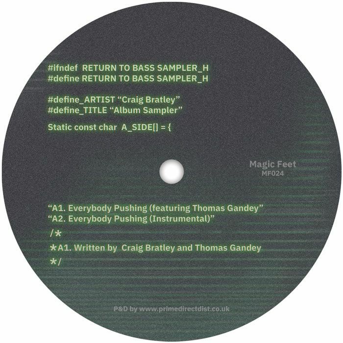 BRATLEY, Craig - Return To Bass Album Sampler vinyl sleeve