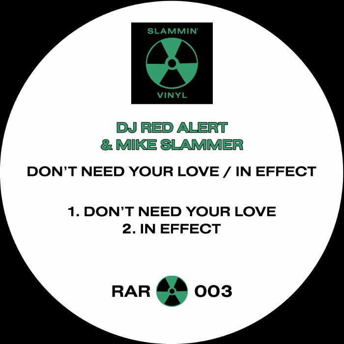 DJ RED ALERT/MIKE SLAMMER - Don't Need Your Love (reissue) vinyl sleeve