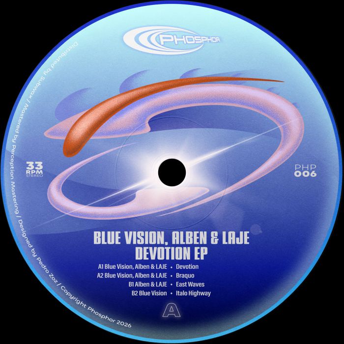 BLUE VISION/ALBEN & LAJE - Devotion EP vinyl sleeve