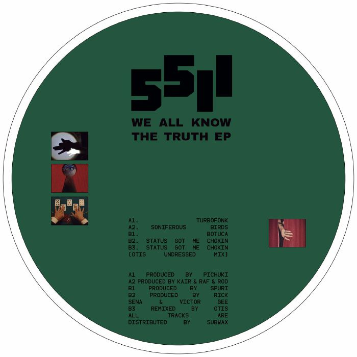 PICHUKI/KAIR/RAF & ROD/SPURI/RICK SENA/VICTOR GEE/OTIS - We All Know The Truth EP vinyl sleeve