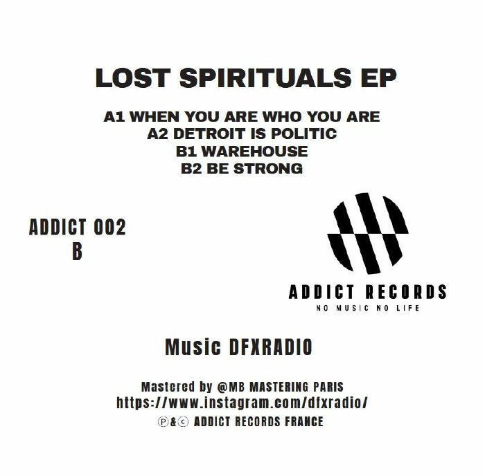 DFXRADIO - Lost Spirituals EP vinyl sleeve