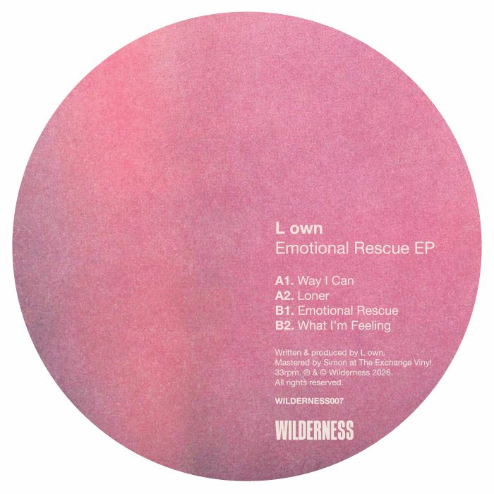 L OWN - Emotional Rescue EP vinyl sleeve