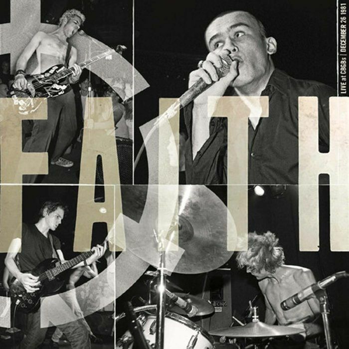 FAITH - Live At CBGB's (reissue) vinyl sleeve