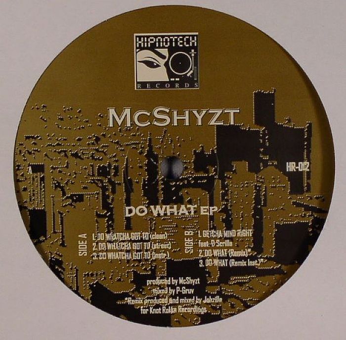 MC SHYZT - Do What EP vinyl sleeve
