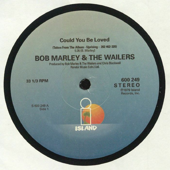 MARLEY, Bob & THE WAILERS - Could You Be Loved vinyl sleeve