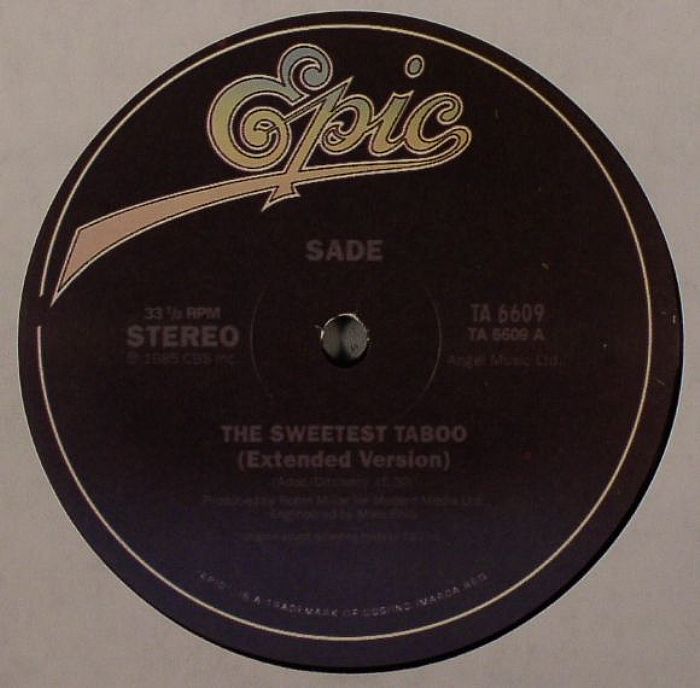 SADE - The Sweetest Taboo vinyl sleeve