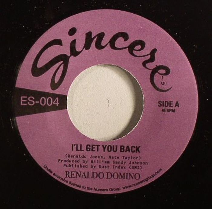 DOMINO, Renaldo - I'll Get You Back vinyl sleeve