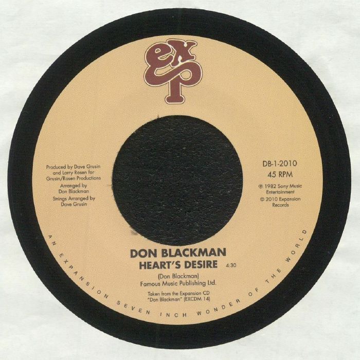 BLACKMAN, Don - Heart's Desire vinyl sleeve