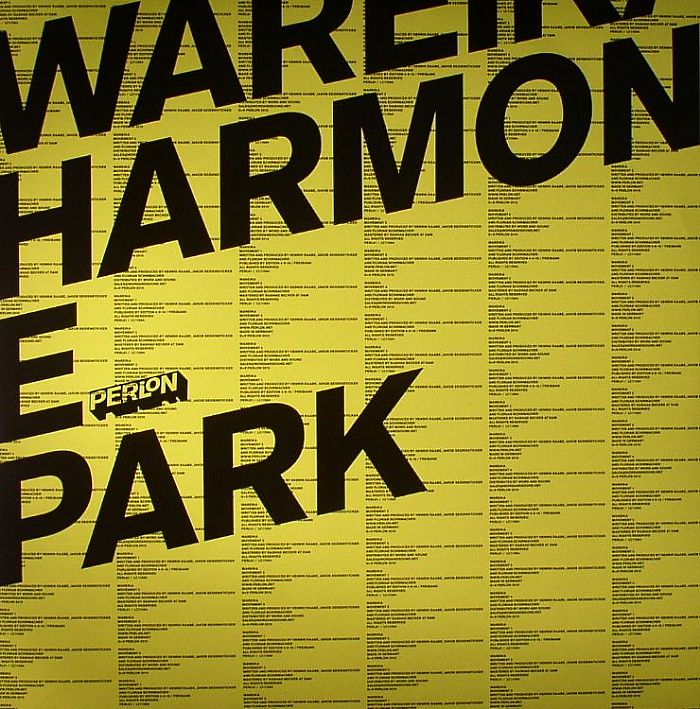 WAREIKA - Harmonie Park vinyl sleeve