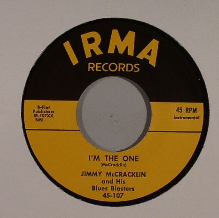 McCRACKLIN, Jimmy & HIS BLUES BLASTERS - I'm The One vinyl sleeve