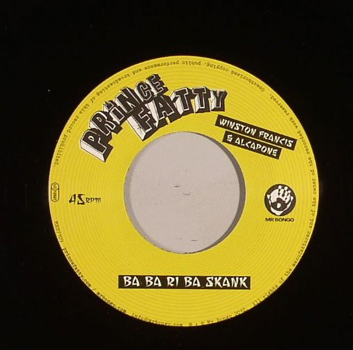 Prince Fatty, Winston Francis & Alcapone* - Ba Ba Ri Ba Skank / I Can't See vinyl sleeve