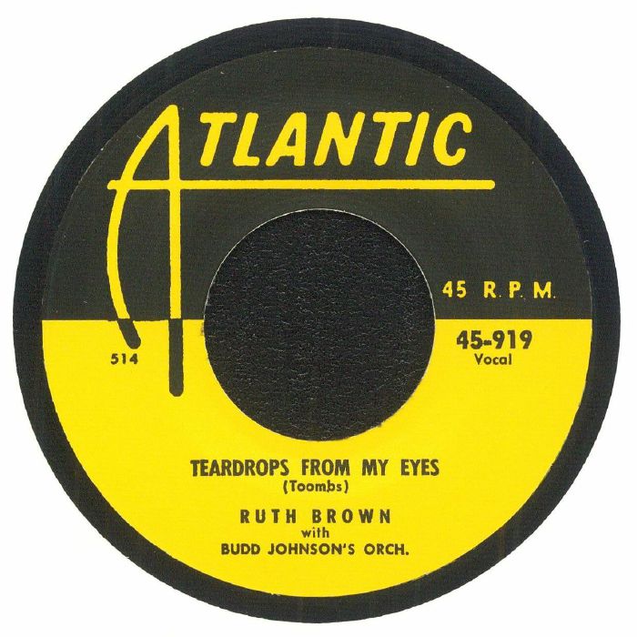 BROWN, Ruth - Teardrops From My Eyes vinyl sleeve