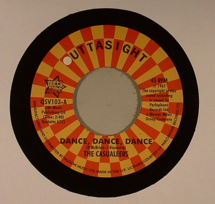 CASUALEERS, The/CHUCK WOOD - Dance Dance Dance vinyl sleeve