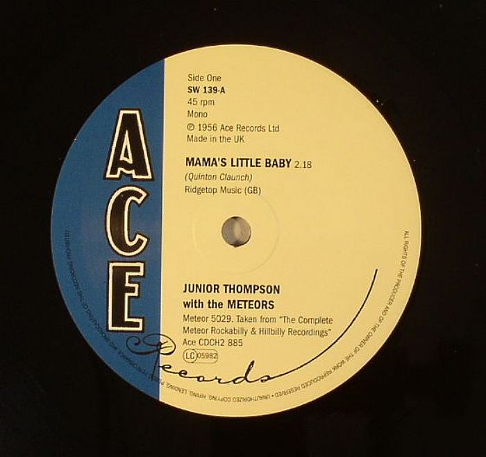 JUNIOR THOMPSON with THE METEORS - Mama's Little Baby vinyl sleeve