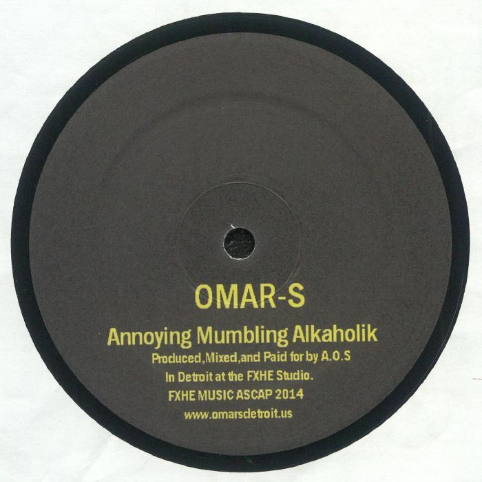 OMAR S - Annoying Mumbling Alkaholik vinyl sleeve