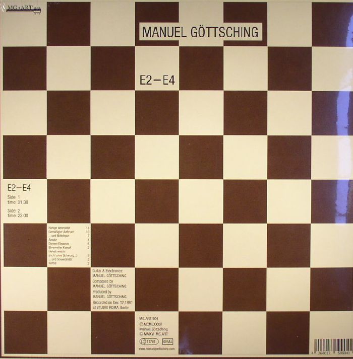 GOTTSCHING, Manuel - E2 E4 2016: 35th Anniversary Edition vinyl sleeve