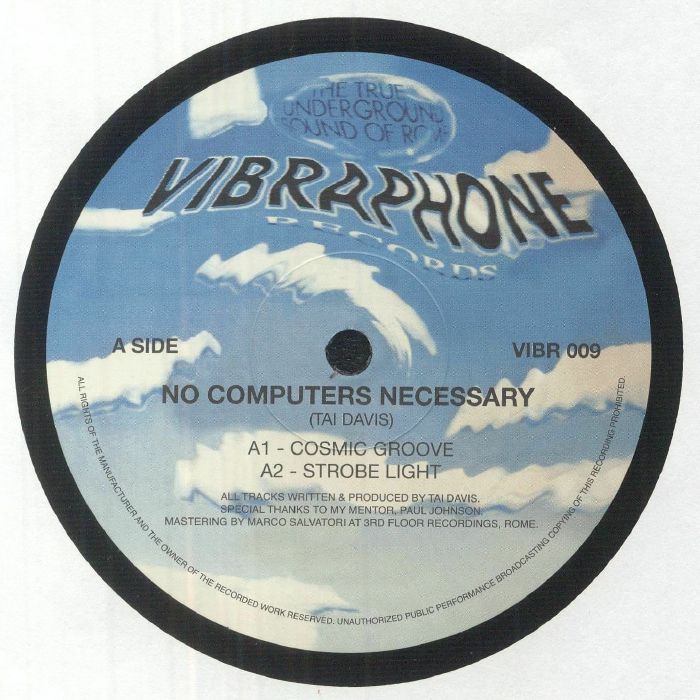 DAVIS, Tai - No Computers Necessary (reissue) vinyl sleeve