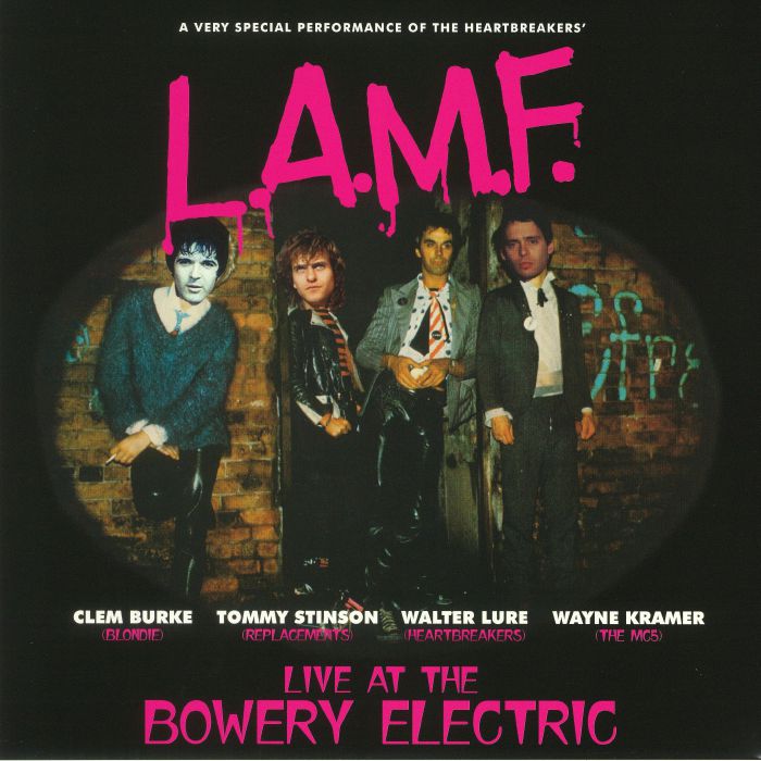 LURE, Walter/CLEM BURKE/TOMMY STINSON/WAYNE KRAMER - LAMF: Live At The Bowery Electric vinyl sleeve
