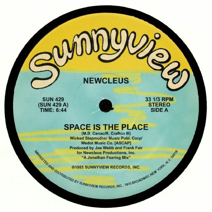 NEWCLEUS - Space Is The Place vinyl sleeve