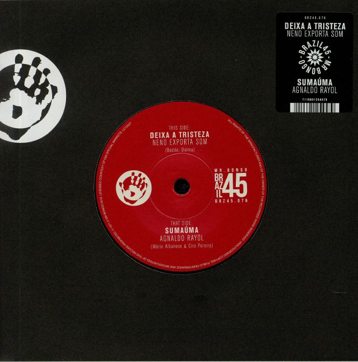 Neno Exporta Som / Agnaldo Rayol - Deixa A Tristeza / Sumaúma vinyl sleeve