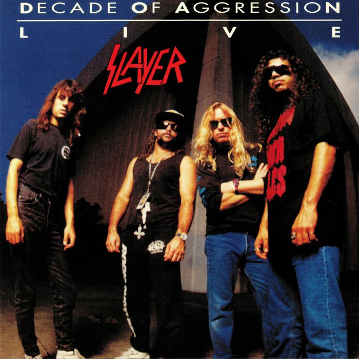 SLAYER - Decade Of Aggression: Live vinyl sleeve