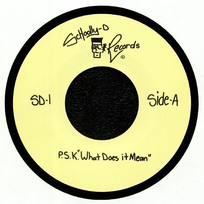 SCHOOLLY D - PSK What Does It Mean? vinyl sleeve