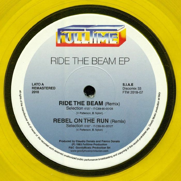 SELECTION - Ride The Beam EP (remastered) vinyl sleeve