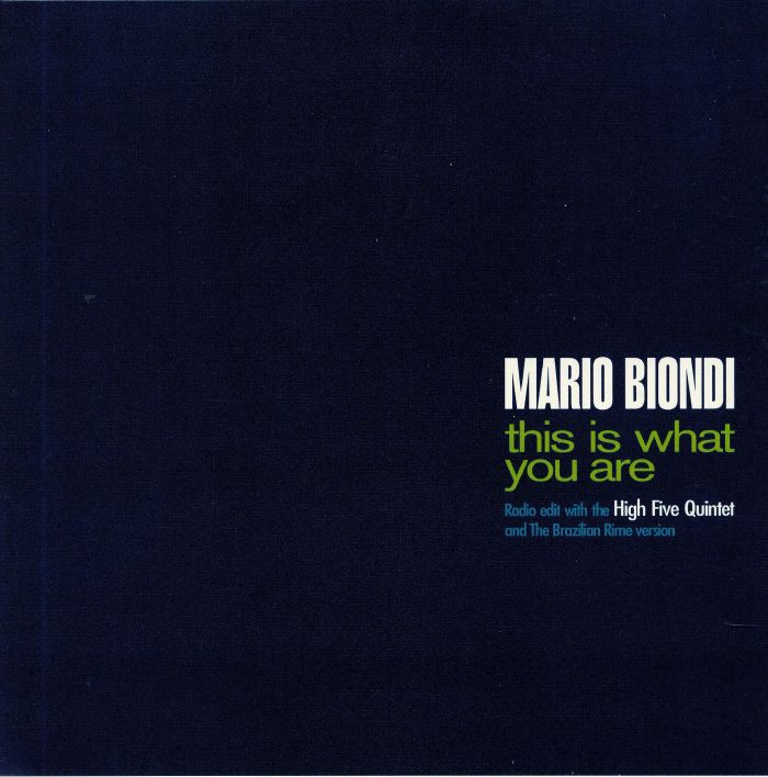 BIONDI, Mario, This Is What You Are vinyl sleeve