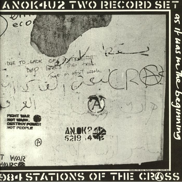 CRASS - Stations Of The Crass (reissue) vinyl sleeve