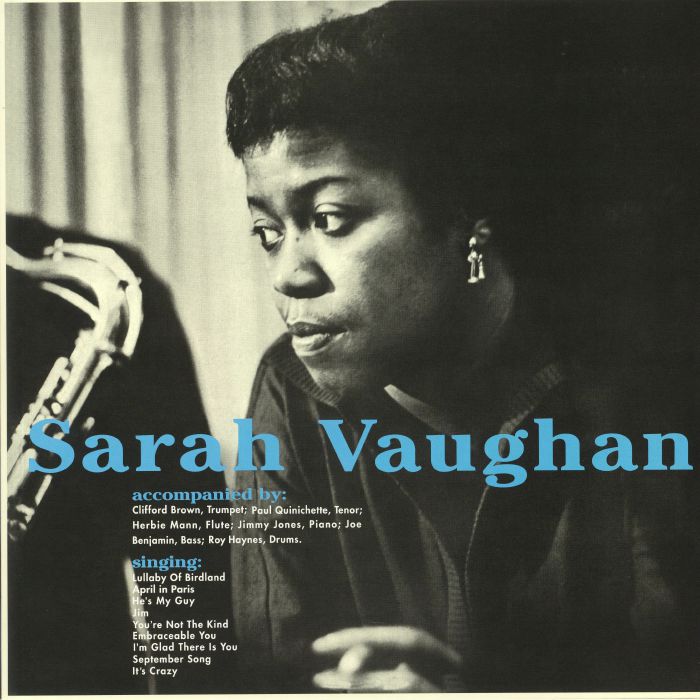 VAUGHAN, Sarah/CLIFFORD BROWN - Sarah Vaughan With Clifford Brown vinyl sleeve