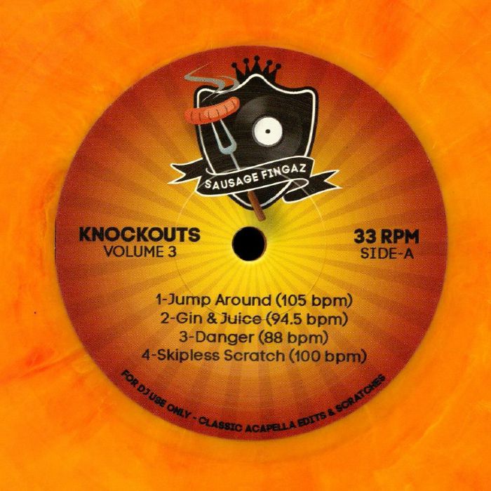 DJ SAUSAGE FINGAZ - Knockout Volume 3 vinyl sleeve