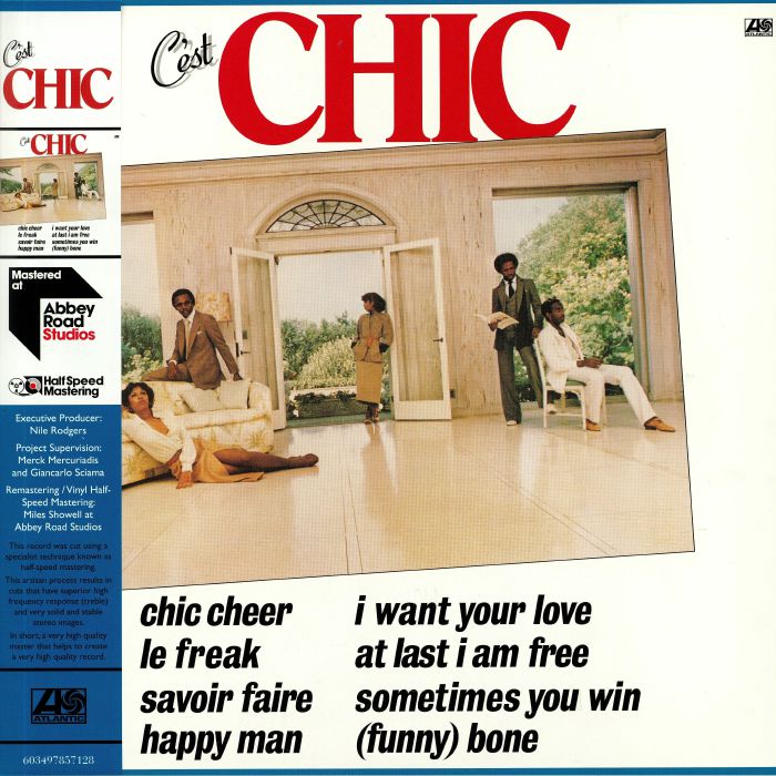 CHIC - C'Est Chic (half speed remastered) vinyl sleeve