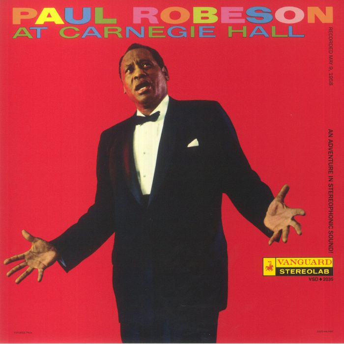 ROBESON, Paul - At Carnegie Hall (remastered) vinyl sleeve