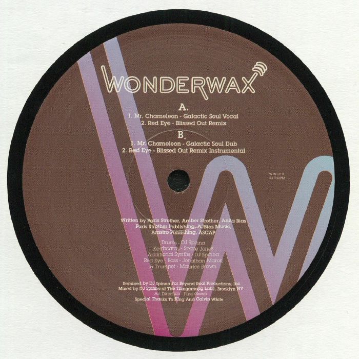KING - Mr Chameleon (DJ Spinna remixes) vinyl sleeve