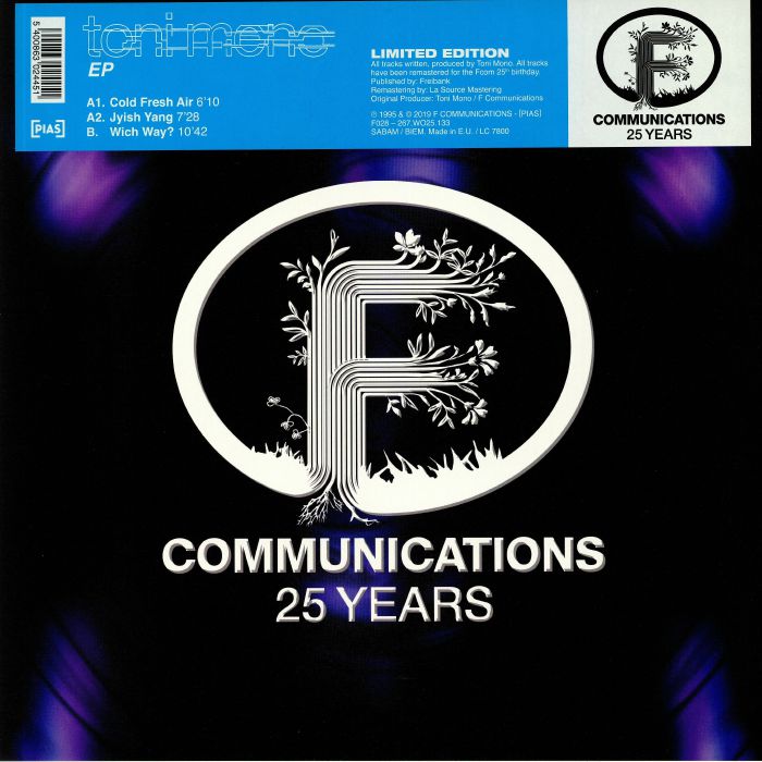 TONI MONO - EP (25th Anniversary remastered) vinyl sleeve