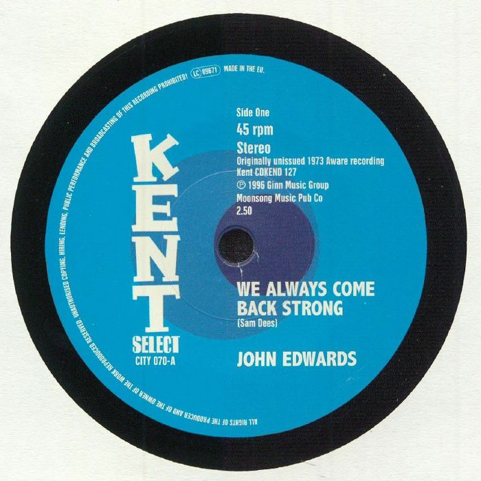 EDWARDS, John - We Always Come Back Strong vinyl sleeve