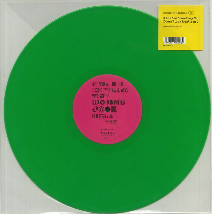 MODERATE REBELS - If You See Something That Doesn't Look Right: Part 2 vinyl sleeve
