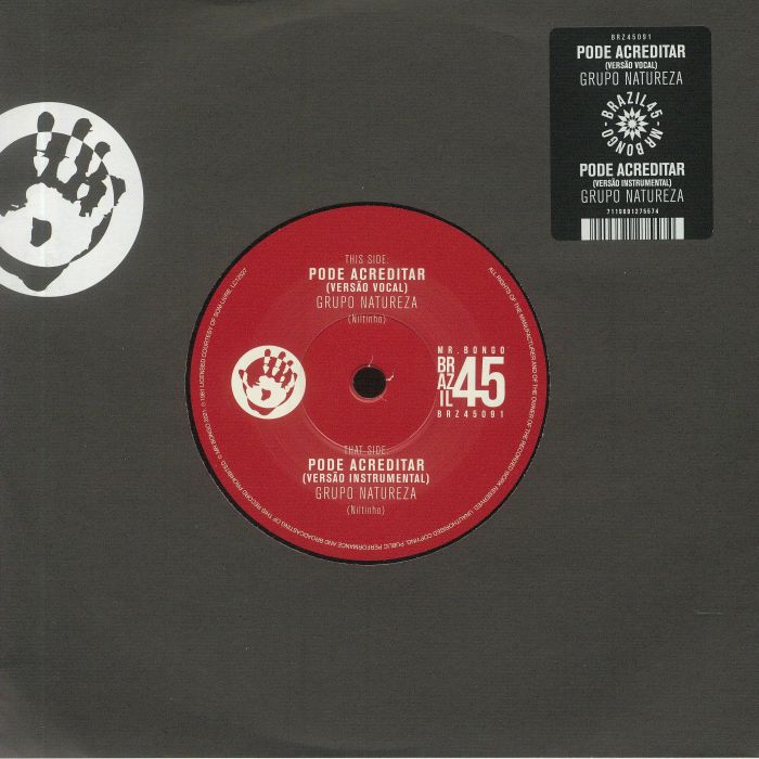 Grupo Natureza - Pode Acreditar (Versão Vocal) / Pode Acreditar (Versão Instrumental) vinyl sleeve