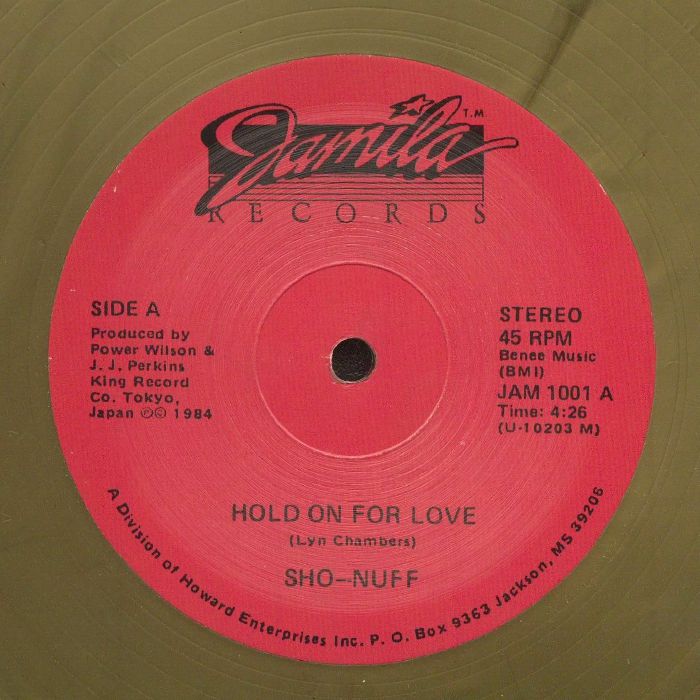 SHO NUFF - Hold On For Love (reissue) vinyl sleeve