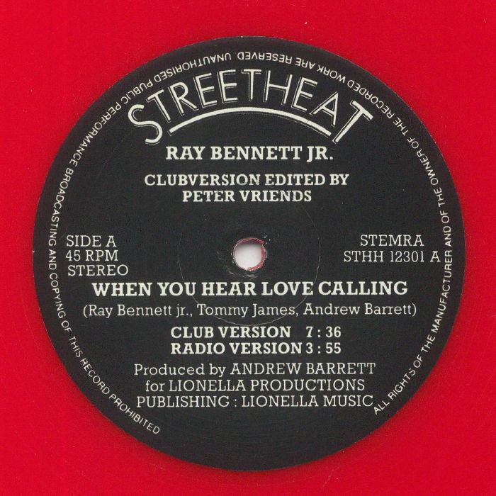 BENNETT, Ray Jr - When You Hear Love Calling (reissue) vinyl sleeve