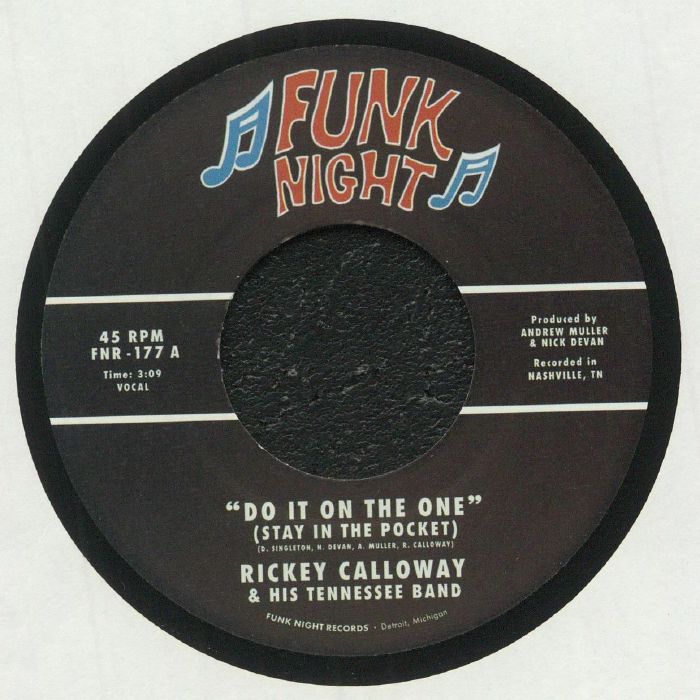 CALLOWAY, Rickey & HIS TENNESSEE BAND - Do It On The One vinyl sleeve