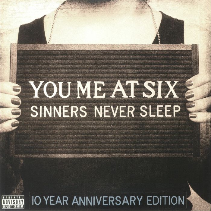 YOU ME AT SIX - Sinners Never Sleep (10 Year Anniversary Edition) vinyl sleeve