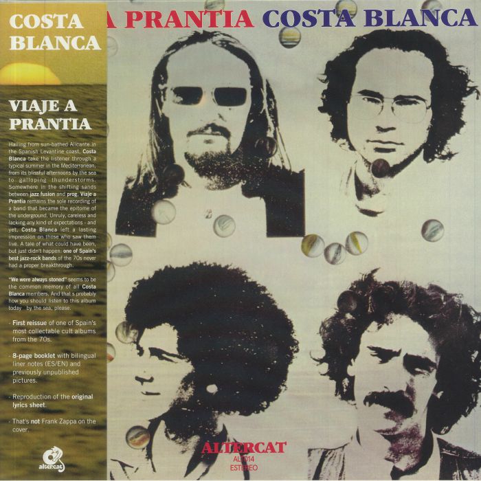 COSTA BLANCA - Viaje A Prantia (reissue) vinyl sleeve