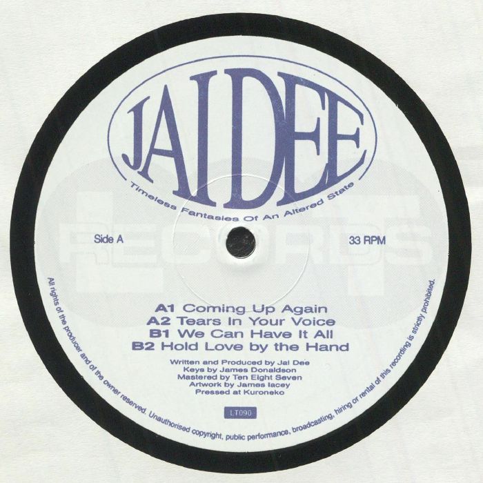 JAI DEE - Timeless Fantasies Of An Altered State vinyl sleeve