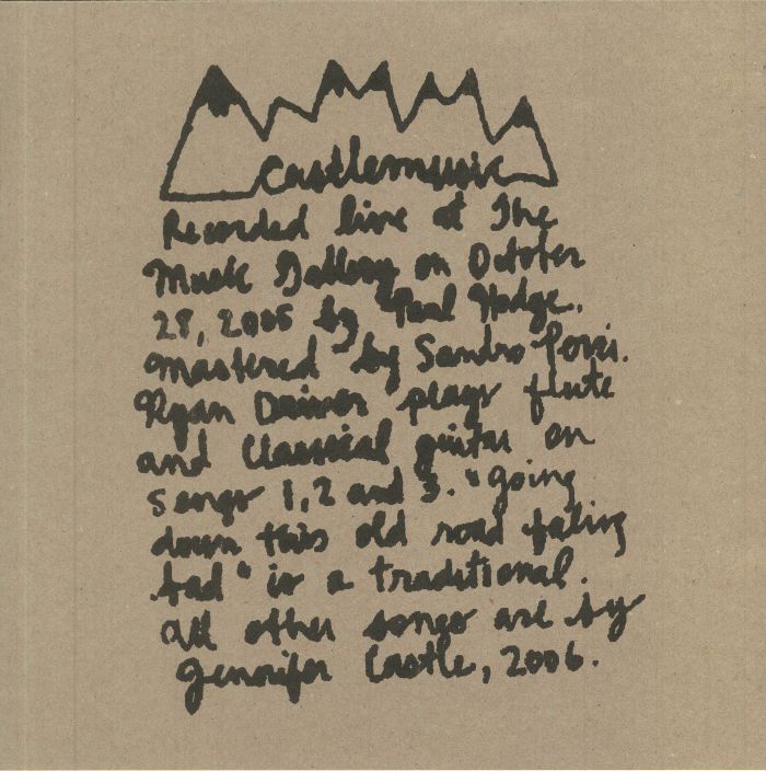 CASTLEMUSIC - Live At The Music Gallery vinyl sleeve
